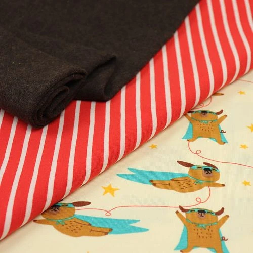 Bio Jersey Stoff Streifen Tomatenrot Ringeljersey Stoffonkel 5 Bio Jersey Stoff Streifen Tomatenrot Ringeljersey Stoffonkel – Bild 3