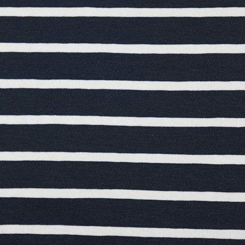 Bio Jersey Stoff Mit Streifen Dunkelblau Weiß Als Ringeljersey 5 Bio Jersey Stoff Mit Streifen Dunkelblau Weiß Als Ringeljersey – Bild 3
