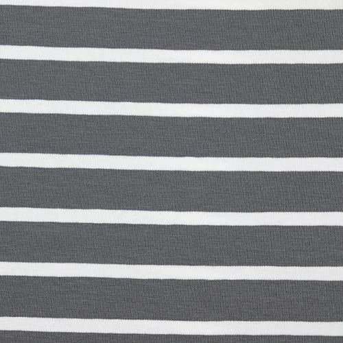 Bio Jersey Stoff Mit Streifen Mausgrau Weiß Als Ringeljersey 5 Bio Jersey Stoff Mit Streifen Mausgrau Weiß Als Ringeljersey – Bild 3