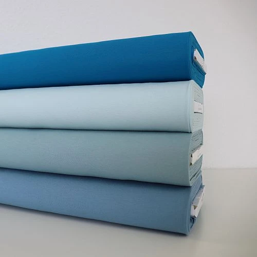 Bio Jersey Stoff Uni Denim Blau 5 Bio Jersey Stoff Uni Denim Blau – Bild 3