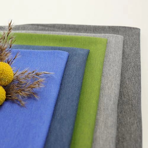 Bio Jersey Stoff Uni Grün Meliert 5 Bio Jersey Stoff Uni Grün Meliert – Bild 3