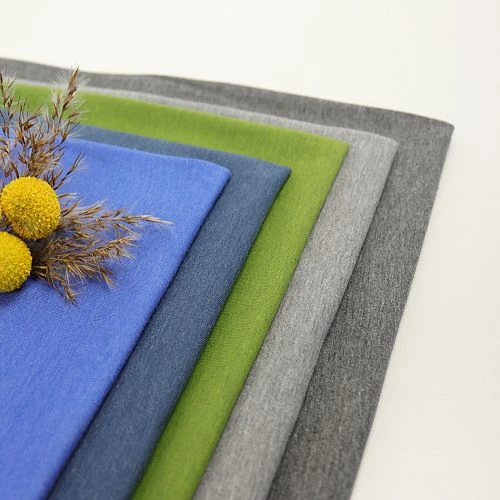 Bio Jersey Stoff Uni Indigo Blau Meliert 5 Bio Jersey Stoff Uni Indigo Blau Meliert – Bild 3