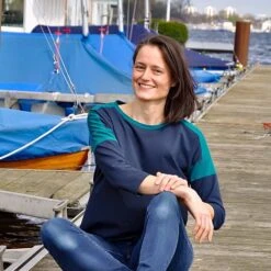 Bio Jersey Stoff Uni Petrol -STOFFBIOTOP Verkäufe Stoff uni petrol Bio Jersey 53 2