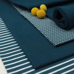 Bio Jersey Stoff Uni Water By Night Petrol Blau Stoffonkel -STOFFBIOTOP Verkäufe Stoff uni water by night petrol 426 2