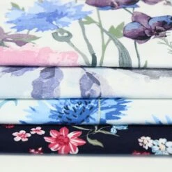 Bio Jersey Motiv Blütentraum Von Stoffonkel In Dunkelblau -STOFFBIOTOP Verkäufe Stoffonkel in dunkelblau Bio Jersey Motiv 451 5