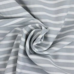 Bio Chambray Streifen Hellgrau Von Amandine Cha -STOFFBIOTOP Verkäufe Streifen hellgrau von Amandine Cha Bio 1191 2