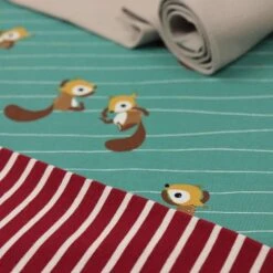 Bio Jersey Stoff Streifen Kirsche Ringeljersey Stoffonkel -STOFFBIOTOP Verkäufe Streifen kirsche Ringeljersey Stoffonkel Bio Jersey 417 3