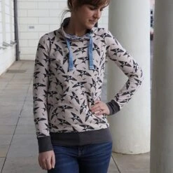 Bio Jersey Stoff Streifen Stonewashed Blau Ringeljersey Stoffonkel -STOFFBIOTOP Verkäufe Streifen stonewashed blau Ringeljersey Stoffonkel Bio 413 3