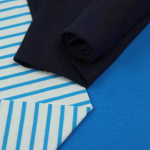 Bio Jersey Stoff Streifen Weiß Blau Ringeljersey Stoffonkel 6 Bio Jersey Stoff Streifen Weiß Blau Ringeljersey Stoffonkel – Bild 4