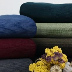 Bio Interlock Strick Uni Indigo -STOFFBIOTOP Verkäufe Strick uni indigo Bio Interlock 1499 2