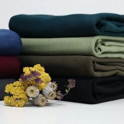 Bio Interlock Strick Uni Schwarz -STOFFBIOTOP Verkäufe Strick uni schwarz Bio Interlock 1496 2