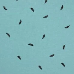 Bio Jersey Swan Feathers In Dusty Mint Von Bloome Copenhagen -STOFFBIOTOP Verkäufe Swan Feathers in dusty mint von 882 2