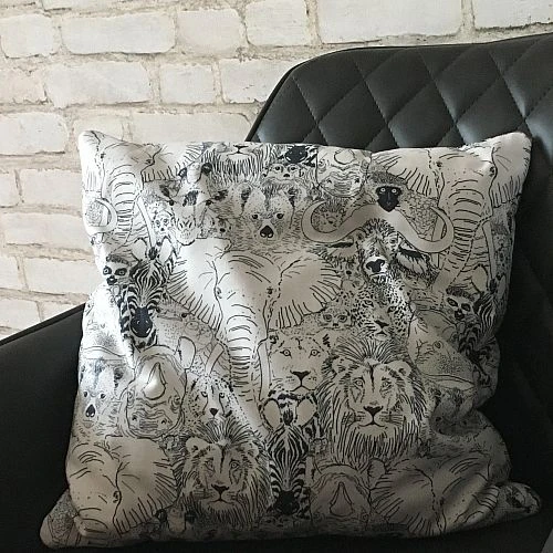 Bio Popeline Baumwollstoff Wild Thing Grey Aus Der Serie Grasslands Von Cloud9 7 Bio Popeline Baumwollstoff Wild Thing Grey Aus Der Serie Grasslands Von Cloud9 – Bild 5