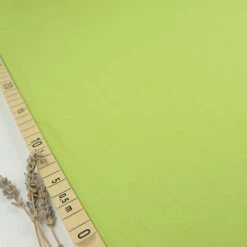 Uni Bio Popeline Candy Cotton In Lime Von Verhees