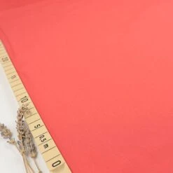 Uni Bio Popeline Candy Cotton In Hot Coral Von Verhees