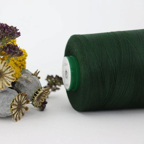 Nähgarn Waldgrün 100% Bio Baumwolle Scanfil 5000m Kone 4 Nähgarn Waldgrün 100% Bio Baumwolle Scanfil 5000m Kone – Bild 2