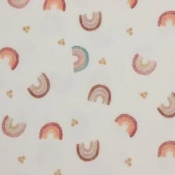 Bio Jersey Watercolour Rainbows In Off White -STOFFBIOTOP Verkäufe Watercolour Rainbows in off white Bio 1710 2