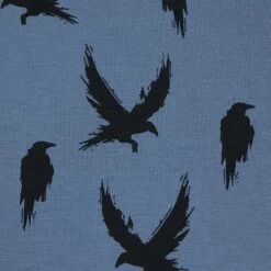 Bio Jersey Winter Crow In Dusty Blue Von Bloome Copenhagen 7 Bio Jersey Winter Crow In Dusty Blue Von Bloome Copenhagen -STOFFBIOTOP Verkäufe Winter Crow in dusty blue von 1553 2