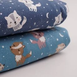 Bio Jersey Motiv Wölfchen Pastell Von Stoffonkel -STOFFBIOTOP Verkäufe Woelfchen pastell von Stoffonkel Bio Jersey 1516 3