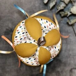 Uni Bio Popeline Candy Cotton In Ochre Von Verhees -STOFFBIOTOP Verkäufe in Ochre von Verhees Uni Bio 1863 5