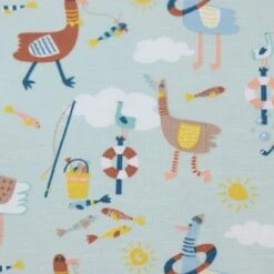 Bio Jersey Mit Möwen Und Enten In Hellblau 7 Bio Jersey Mit Möwen Und Enten In Hellblau -STOFFBIOTOP Verkäufe mit Moewen und Enten in hellblau 1830 2