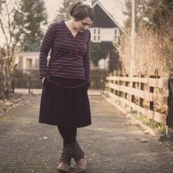 Bio Jersey Stoff Streifen Navy Rot Streifenjersey -STOFFBIOTOP Verkäufe navy rot Streifenjersey Bio Jersey Stoff 540 4