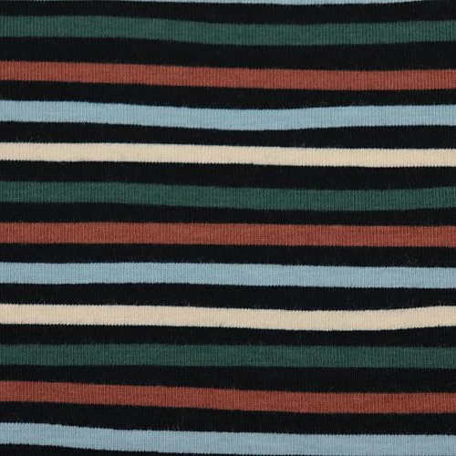 Bio Jerseystoff Schwarz Mit Streifen Als Ringeljersey 5 Bio Jerseystoff Schwarz Mit Streifen Als Ringeljersey – Bild 3