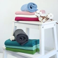 Bio Interlock Jersey Uni Altrosa -STOFFBIOTOP Verkäufe uni altrosa Bio Interlock Jersey 928 3