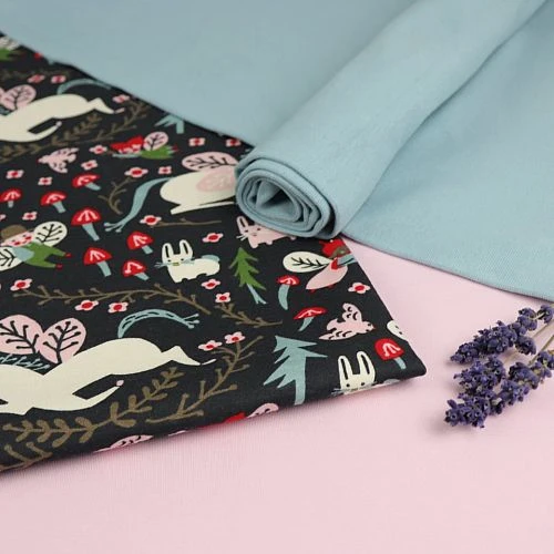 Bio Jersey Stoff Uni Hellrosa 6 Bio Jersey Stoff Uni Hellrosa – Bild 4