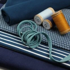 Bio Bündchen Stoff Uni Petrol Blau "water By Night" Stoffonkel -STOFFBIOTOP Verkäufe uni petrol blau water by night 423 3