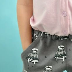 Bio Jersey Captain Walrus Grau Von Bloome Copenhagen -STOFFBIOTOP Verkäufe von Bloome Copenhagen Bio Jersey Captain 549 5